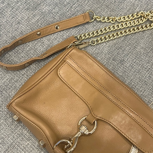 Rebecca Minkoff Mini M.A.C Crossbody Bag in Tan - Picture 3 of 7